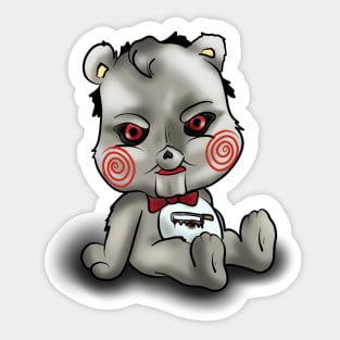 Beware the Bears- Billy from Saw Sticker